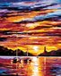 Maalid numbrite järgi "Sunset on the river" 40x50 G hind ja info | Maalid numbri järgi | kaup24.ee