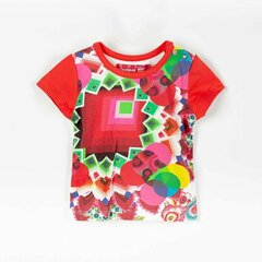 Desigual Хлопковая футболка с короткими рукавами для девочек TS_OPALO - 50T38A7 / 1000 цена и информация | Рубашки для девочек | kaup24.ee