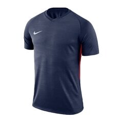 Футболка спортивная для мальчиков Nike Tiempo Prem Jr 894111 410, синяя цена и информация | Рубашки для мальчиков | kaup24.ee