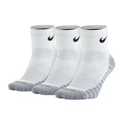 Meeste spordisokid Nike dry cushion Quarter M SX5549 100, 3 paari, hall цена и информация | Мужские носки | kaup24.ee