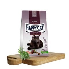 Корм Happy Cat для стерилизованных кошек с лососем Sterilized Atlantic Lachs, 10 кг цена и информация | Сухой корм для кошек | kaup24.ee