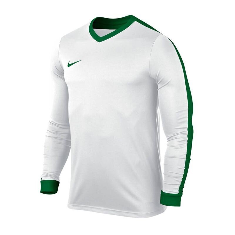 Poiste T-särk Nike JR Striker Dri Fit IV Jr 725977 102, valge-roheline цена и информация | Poiste särgid | kaup24.ee