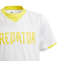Футболка для мальчиков Adidas BAR Predator Jr GE0033, белая цена и информация | Рубашки для мальчиков | kaup24.ee