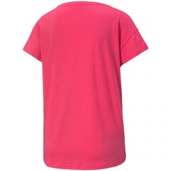 Naiste spordisärk Puma Active Logo Tee Glowing W 852006 76, roosa цена и информация | Спортивная одежда для женщин | kaup24.ee