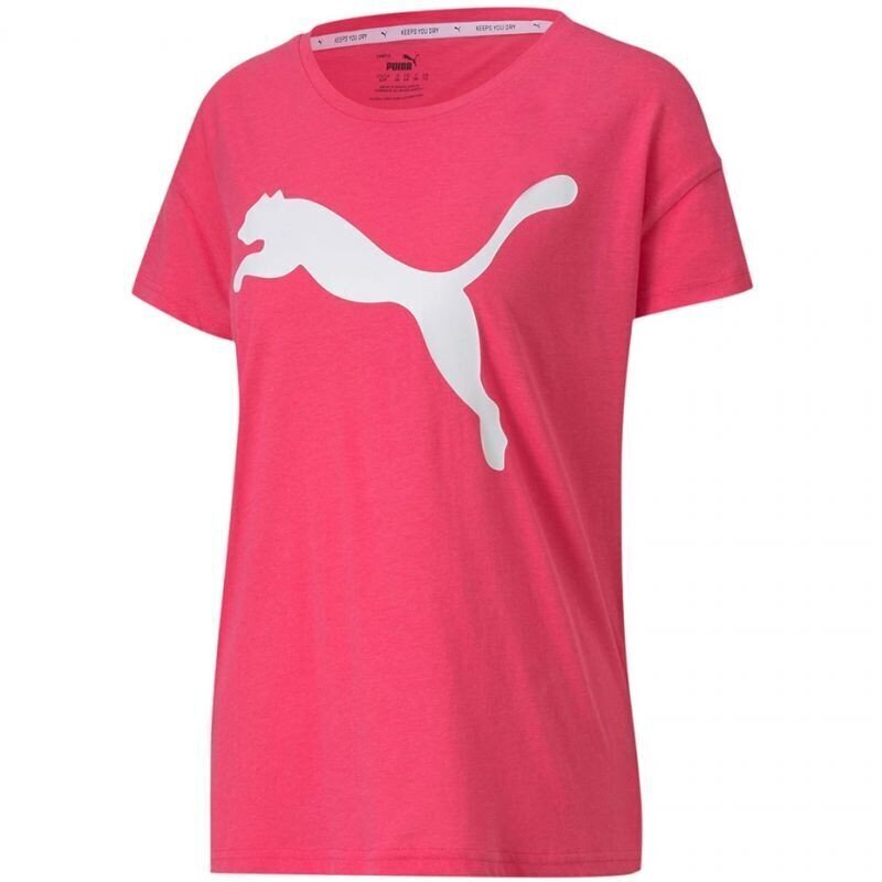 Naiste spordisärk Puma Active Logo Tee Glowing W 852006 76, roosa цена и информация | Naiste spordiriided | kaup24.ee