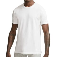 Мужская спортивная футболка Nike Everyday Cotton Stretch 2Pak M 0000KE1010-100 (74346), белая цена и информация | Мужская спортивная одежда | kaup24.ee