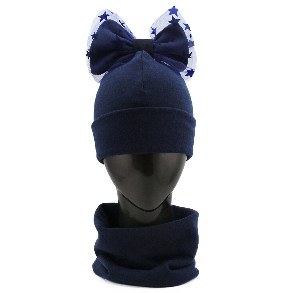 Lipsuga mütsi ja torusalli komplekt VK344 hind ja info | Tüdrukute mütsid, sallid, kindad | kaup24.ee