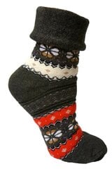 Женские теплые махровые носки с отворотом (чёрные) цена и информация | Женские носки | kaup24.ee