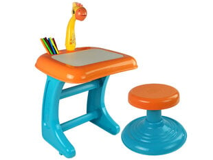 Laste õppelaud tooli ja projektoriga, oranž hind ja info | Arendavad mänguasjad | kaup24.ee