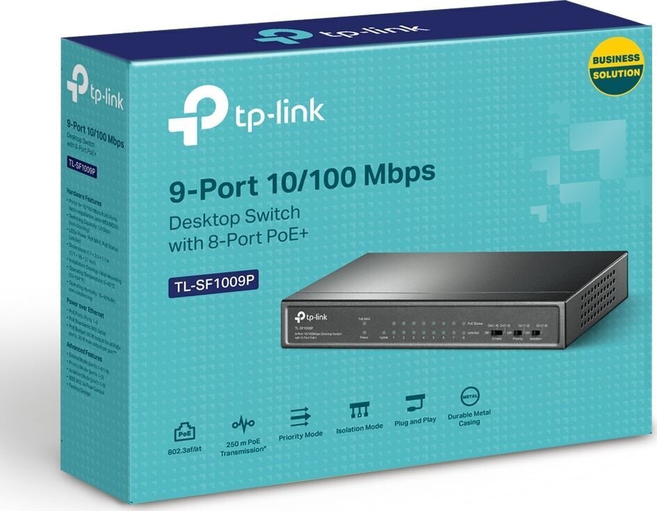 TP-Link TL-SF1009P hind ja info | Lülitid (Switch) | kaup24.ee