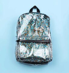 Школьный набор School set: Backpack - Glitter silver - A Little Lovely Company цена и информация | Школьные рюкзаки, спортивные сумки | kaup24.ee