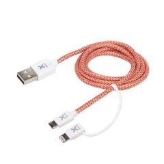 Кабель xtorm CX009 с двумя USB-разъемами Lightning и Micro цена и информация | Кабели для телефонов | kaup24.ee