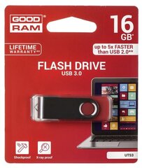 USB карта памяти Goodram UTS3 16ГБ 3.0, красная цена и информация | USB накопители | kaup24.ee