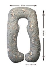 Подушка анатомической формы для беременных «RELAX» [1668 Grey] цена и информация | Подушки для кормления | kaup24.ee