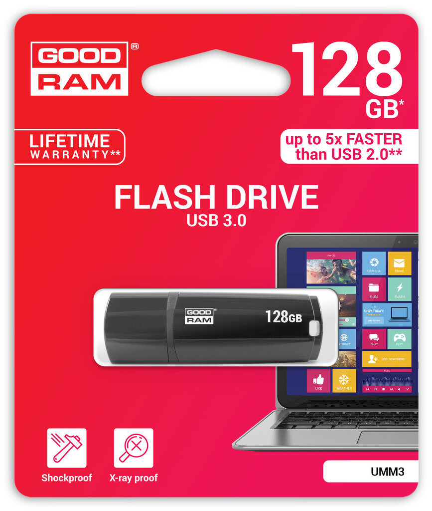 Mälupulk Goodram UMM3 128GB USB 3.0 цена и информация | Mälupulgad | kaup24.ee
