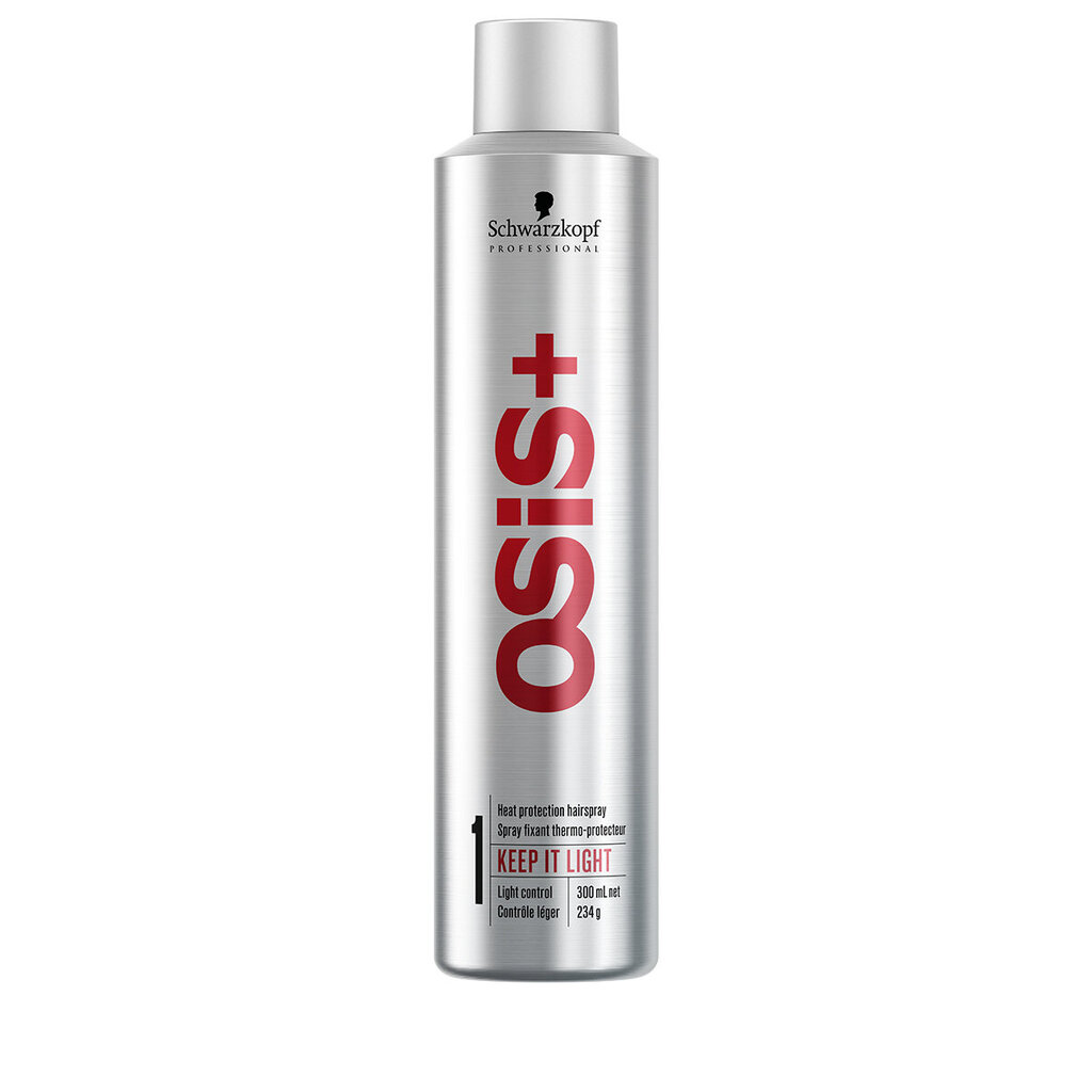 Juukselakk SCHWARZKOPF OSIS+ Keep It Light, 300ml цена и информация | Viimistlusvahendid juustele | kaup24.ee