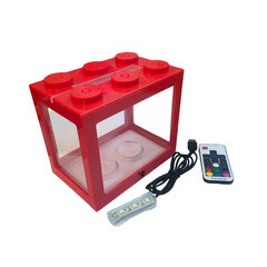 KIKA akvaariumiklots RED LED 16x10,5x14cm hind ja info | Akvaariumid ja seadmed | kaup24.ee