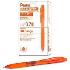 Geelpliiats lülitiga EnerGel X 0,7mm oranž Pentel/12 цена и информация | Письменные принадлежности | kaup24.ee