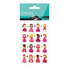 Kleebis Cooky ''Roosa printsess'''' 7,5x12cm Decopatch/10 цена и информация | Канцелярские товары | kaup24.ee