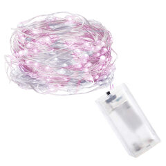 Valguskett 20 LED MicroLED "Smart", külm valge/roosa цена и информация | Гирлянды | kaup24.ee