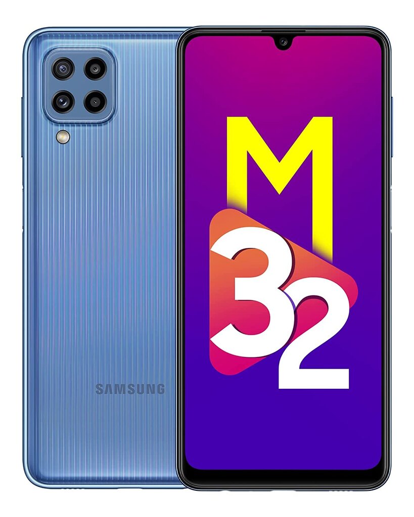 Samsung Galaxy M32, 128 GB, kaks SIM-kaarti, helesinine hind ja info | Telefonid | kaup24.ee