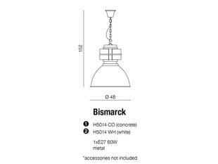 Azzardo подвесной светильник Bismarck цена и информация | Люстры | kaup24.ee
