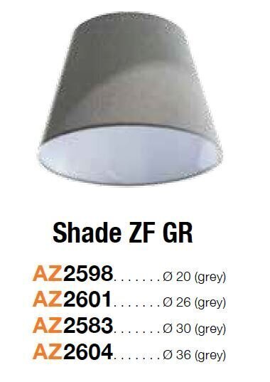 Lambikate Azzardo Shade ZF 26 Grey hind ja info | Rippvalgustid | kaup24.ee