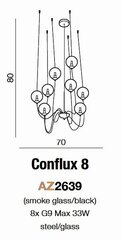 Rippvalgusti Azzardo Conflux 8 hind ja info | Rippvalgustid | kaup24.ee