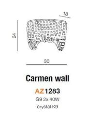 Seinalamp Azzardo Carmen hind ja info | Seinavalgustid | kaup24.ee