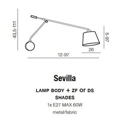 Seinalamp Azzardo Sevilla Chrome цена и информация | Настенные светильники | kaup24.ee