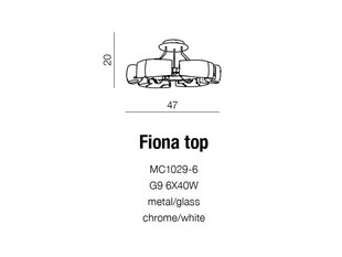 Azzardo потолочный светильник Fiona Top цена и информация | Потолочные светильники | kaup24.ee