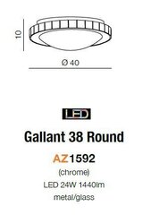 Azzardo потолочный светильник Gallant 38 цена и информация | Потолочные светильники | kaup24.ee
