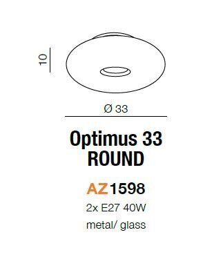 Laevalgusti Azzardo Optimus 33 hind ja info | Laelambid | kaup24.ee