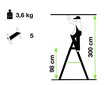 Alumiinium redel PRACTYL ALD 5 hind ja info | Redelid | kaup24.ee