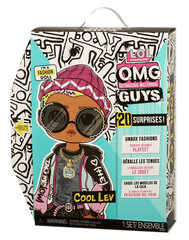 Кукла MGA LOL Surprise OMG Guys - Cool Lev (25 см) цена и информация | MUST Металлическая бутылочка с Ярким рисунком (без BPA) (500ml) для мальчиков от 3+ лет Серая с Машинкой | kaup24.ee