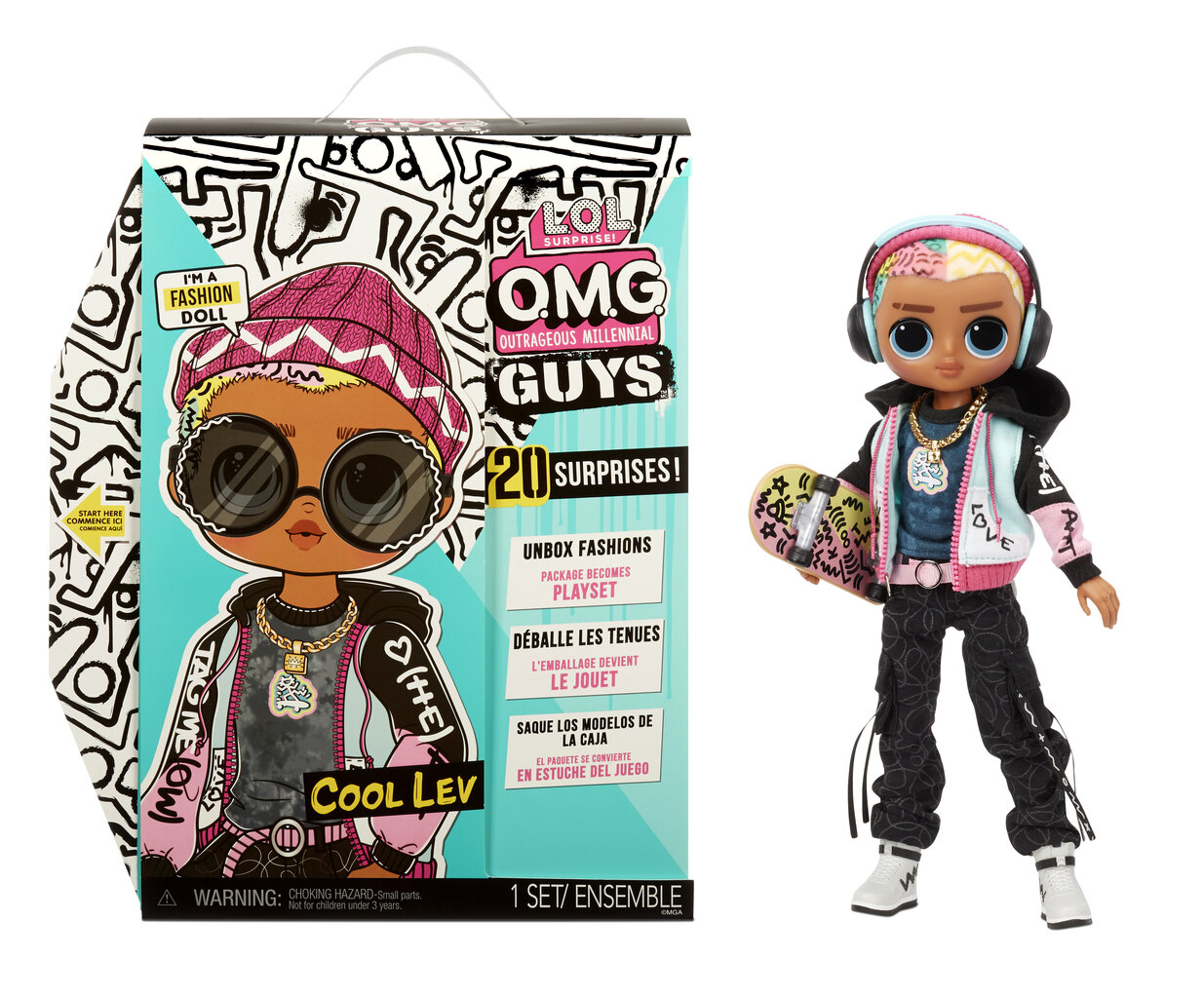 MGA LOL Surprise OMG Guys - Cool Lev цена и информация | Tüdrukute mänguasjad | kaup24.ee