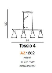 Rippvalgusti Azzardo Tessio 4 hind ja info | Rippvalgustid | kaup24.ee