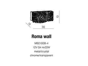 Seinalamp Azzardo Roma hind ja info | Seinavalgustid | kaup24.ee
