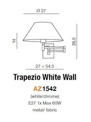 Azzardo настенный светильник Trapezio цена и информация | Настенные светильники | kaup24.ee