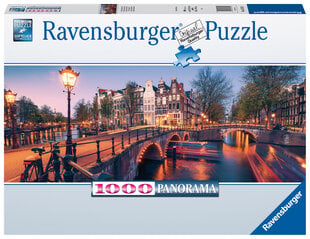 Pusle Ravensburger Abendas Amsterdam, 1000 o, 16752 hind ja info | Pusled | kaup24.ee