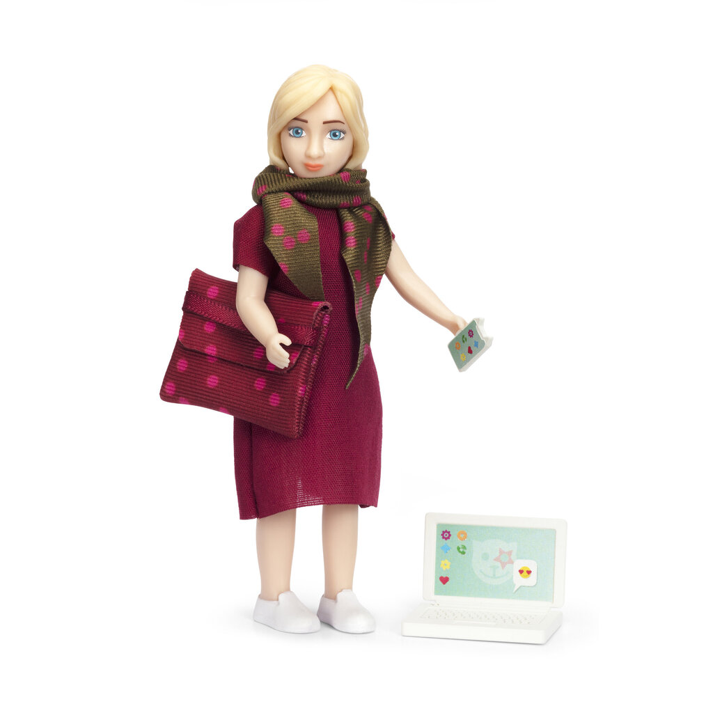 Naine arvutiga Lundby hind ja info | Tüdrukute mänguasjad | kaup24.ee