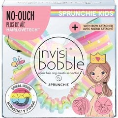 Резинки для волос Invisibobble KIDS SLIM SPRUNCHIE w. BOW Let‘s Chase Rainbows цена и информация | Аксессуары для волос | kaup24.ee