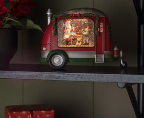 Valgustatud jõulukaunistus Caravan with Santa hind ja info | Jõulukaunistused | kaup24.ee