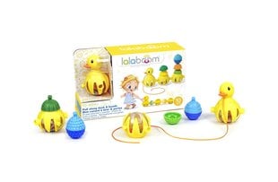 Набор развивающих бусин Lalaboom Pull Along Duck, 10 шт., BL330 цена и информация | Игрушки для малышей | kaup24.ee