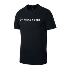 Мужская спортивная рубашка Nike Pro Dry Tee M CD8985-010, 53120, черная цена и информация | Мужская спортивная одежда | kaup24.ee