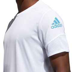 Спортивная рубашка мужская Adidas 25/7 Tee Rise Up N Run M FL6818, белая цена и информация | Мужская спортивная одежда | kaup24.ee