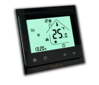 Grindinio šildymo tinklelis Wellmo MAT dydis 0,5 m2 ir programuojamas termostatas WTH-51.36 NEW BLACK juodas цена и информация | Põrandaküte | kaup24.ee