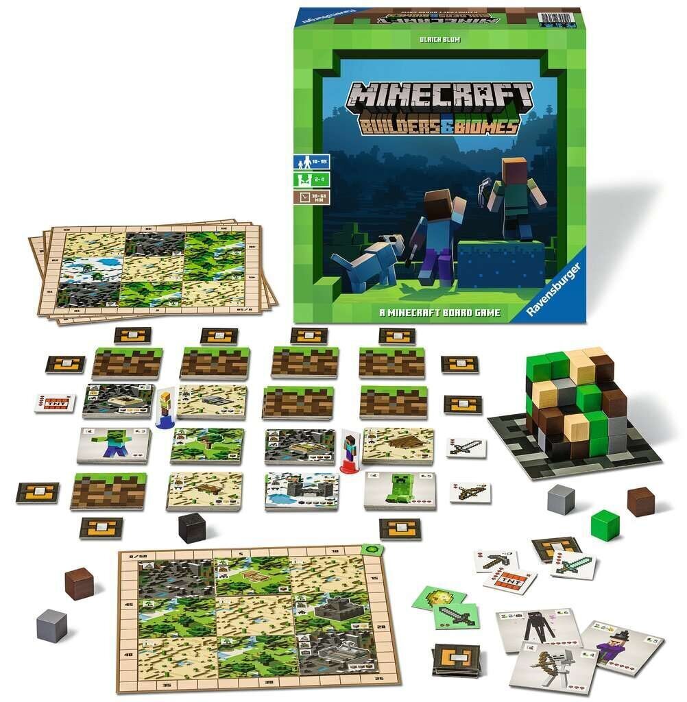 Lauamäng Ravensburger Minecraft Builders & Biomes, 27088 hind ja info | Lauamängud ja mõistatused | kaup24.ee