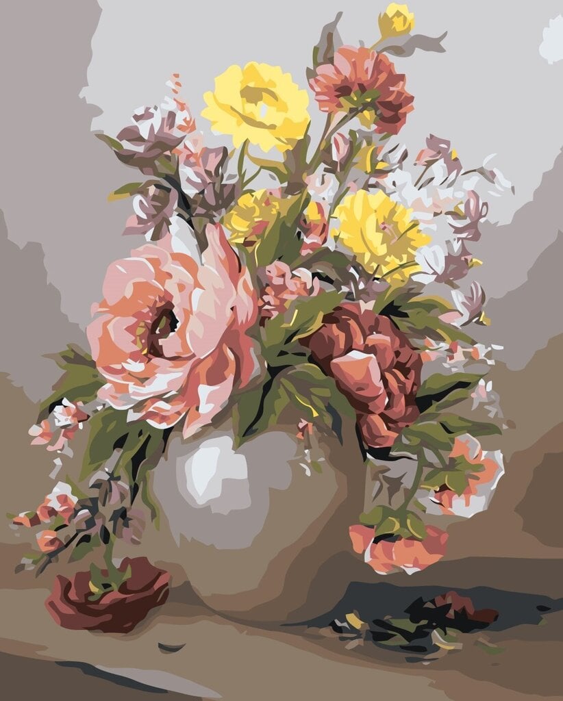 Maalid numbrite järgi " Bouquet of flowers" 40x50 цена и информация | Maalid numbri järgi | kaup24.ee