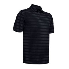 Meeste spordisärk Polo Under Armour Charged Cotton Scramble Stripe M 1323455-002, must hind ja info | Meeste spordiriided | kaup24.ee